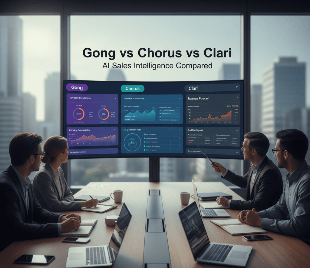 Gong vs Chorus vs Clari: AI Sales Intelligence Compared thumbnail